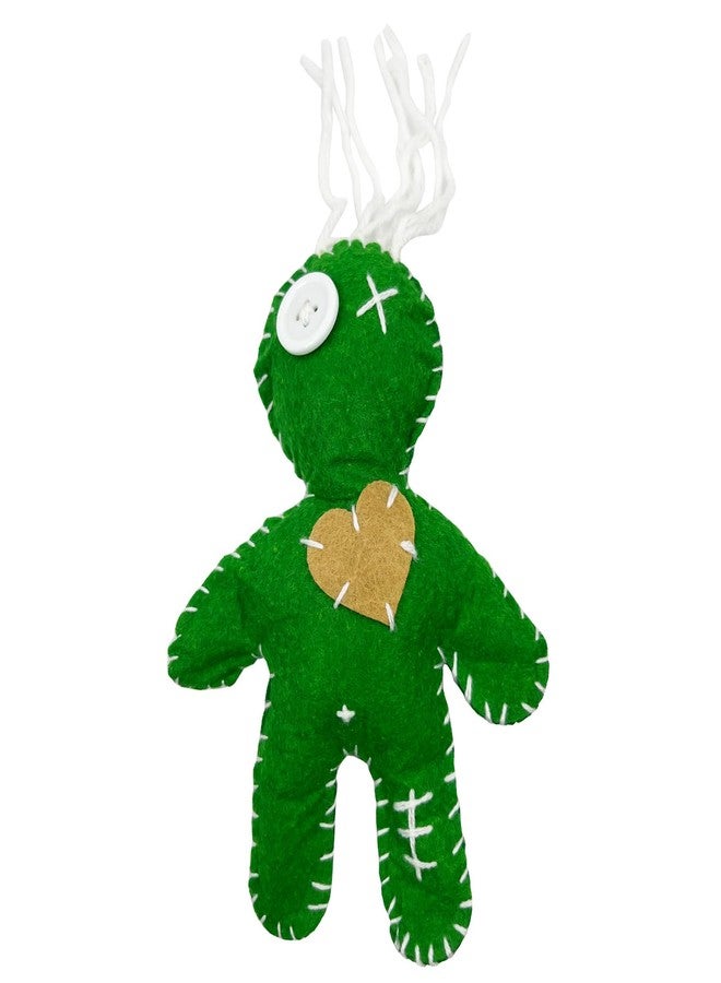 Stitch-Witch 6.2" Handmade Green Dollar Voodoo Doll for Fertility/Wealth/Growth/Halloween Decor - Image 4
